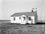 One of the 48 new houses being built by the Resettlement project at Ropesville near Lubbock by Frank Reeves Sr.