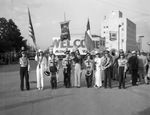 Del Rio High School Band greets Mineral Wells motorcade at Del Rio by Frank Reeves Sr.