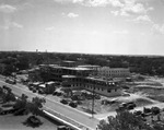 Air view of the new City-County Hospital and nurses' home