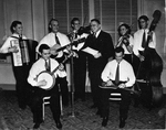 W. Lee "Pappy" O'Daniel with his Hill Billies band at WBAP Radio