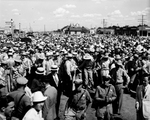 Huge crowd in Childress, Texas, who welcomed President Franklin D. Roosevelt, 07/11/1938