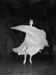 Edna Sedwick, Hollywood dancer, on stage at Casa Manana
