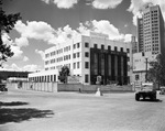 Exterior of newly constructed Fort Worth City Hall building at 9th and Throckmorton
