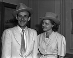 Mr. and Mrs. Jimmy Rogers prepare to depart for California after two-day visit in Fort Worth