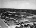 Construction of Fort Worth's City-County Hospital; photo taken from the roof of St. Joseph's Hospital
