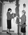 Mrs. Hugh Beaton decorates for Christmas