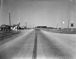 End of Fort Worth-Keller highway and beginning of the "hog-backed" Denton-Keller highway that civic leaders want to replace