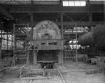 Texas and Pacific Railroad; machinery in roundhouse