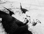 Excavation crew at work on digging up skeletons and traces of an early race of people by Frank Reeves Sr.
