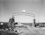 Entrance to the White Hat Ranch owned by Jack and Myrhl Frost