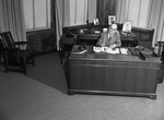 James M. North, Jr. at his desk