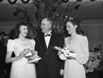 Fort Worth Advertising Club Christmas Party: Miss Faye Lenwell, Roy G. Tomlinson and Miss Mary Catherine Cowan