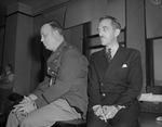 Star-Telegram Christmas party: Major John W. Naylor and John Sparks