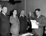 Tire Rationing Board taking oath of office