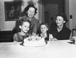 Mrs. G. C. Berg and daughter, Connie Lu, left, with Mrs. R. M. Humphreys and daughter, Sue Lynn Humphreys