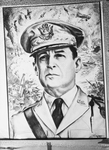 Photos and drawings of General Douglas MacArthur