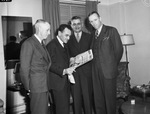 Bankers Convention. Left to right, James Jarvis, Keller, Texas, Herman Jacobs, Carthage, Texas; J. R. Martin, Midland, Texas; and V. L. Ellis, Lubbock, Texas.