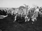 Wrecked car of Melvin Elliott