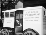 Star-Telegram horse-drawn delivery wagon supplies downtown salesmen