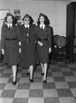 (Left to right) Miss Josephine Walker, Captain R. C. Thomas and Miss Phyllis O'Brian