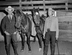 Furd and Jeff Slocum with horses by Frank Reeves Sr.