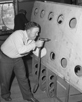 Hubert Tennison at the Lake Worth Bomber Plant