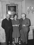 Dr. Allan Roy Dafoe (left) and Mr. and Mrs. Stanley Thompson