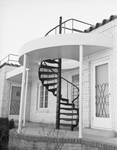 Spiral stairway at the front of the Buckeridge home