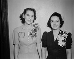 Miss Christine Brooks and Mrs. T. J. Fenner: attendant and bride