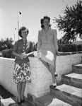 Miss Barbara Cowling of Commerce, Texas (left) and Miss Jayne Miller