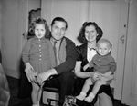 Mr. and Mrs. Walter Cazen and their two children