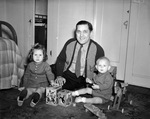 Mr. Walter Cazen with his two children