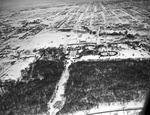 Air view of the Rose Garden and the Botanic Garden under a blanket of snow by Paul McAllister