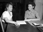 War Industries Training School (National Defense School): Mrs. Clara Stanhope and Mrs. Ursula George