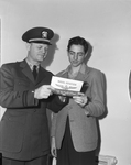 Joe Dan Moore and Lt. R.E. Binnion of Naval Aviation Cadet Selection Board
