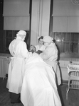 Operating table scene at the first emergency medical station