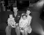 Major Earl R. Tash and wife and children, Earlene Tash, 9 months old; and Neal Edward Tash