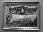 Copy of painting, "New England Domicile," by Jacob Getlar Smith