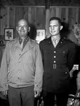 Major General Gilbert R. Cook, left and Major William Boydstun