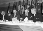 Mayor, I. N. McCrary, center, Admiral Foote right, and Brigadier General Walter F. Kraus, left