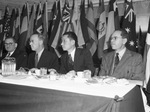 Left to right, Jack Danciger, H. Chester Walsh, Tsin Lon Ouang, Chinese vice consul, and Efrain G. Dominguez, vice consul for Mexico