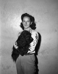 Miss Maxine Beam and dog