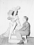 "Pin Up Girls". stage show. Miss Frances Bryan, show girl, and Sergeant Jimmy Bullard of Camp Bowie