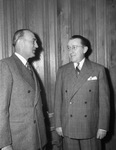 Basil O'Connor greeted by Doctor M. E. Sadler