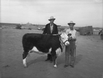 Big Spring Livestock Show contestant Owen Kelly with his calf by Frank Reeves Sr.