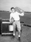 Cecil (Red) Cox, student manager of Texas Christian University football team