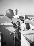 Fort Worth Weather Bureau. Left to right, Mirian Ulrickson, Peggy Wood, Paris; Gene Hill, Texarkana