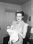 Mrs. Hubert C. Stokes and 3 weeks old son, Billy Hubert