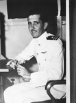 Commander Edgar E. Stebbins, 28, Navy dive bomber pilot from Dallas