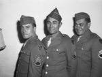 Hawaiians in U. S. Army. Left to right, Sergeant Daniel Kanekoa, Sergeant Pua Kama and Sergeant John Kupa